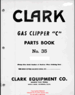Clark Gas Clipper C Forklift Parts Manual (No. 35)