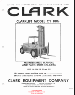 Clark Clarklift CY180s Parts Manual (X60A)