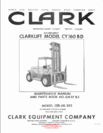 Clark Clarklift CY160B D Parts Manual (GX57B5)