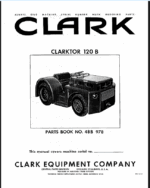 Clark Clarktor 120B Parts Manual (48B)