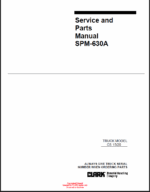 Clark CS15, CS20 Staker Service and Parts Manual (CS_SPM630A)