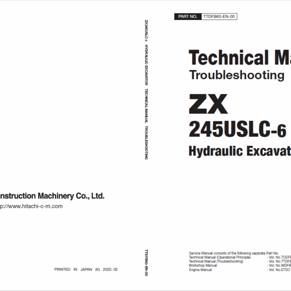 ZX245USLC-6 Technical Manual (Troubleshooting)