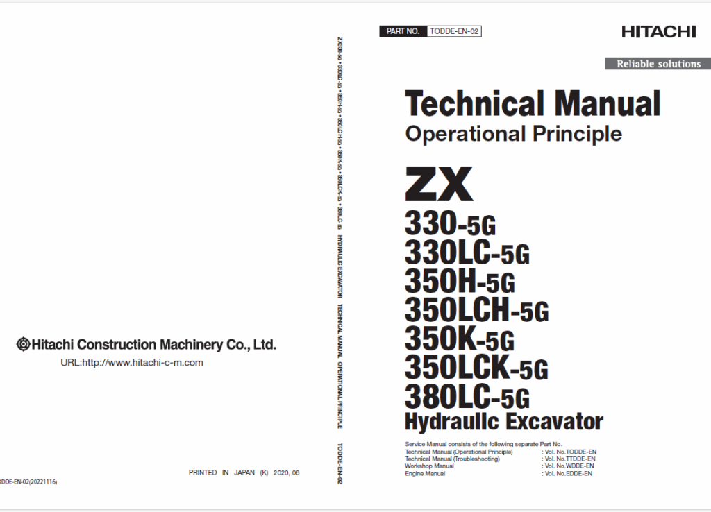 ZX330-5G330LC-5G350H-5G350LCH-5G350K-5G350LCK-5G380LC-5G Technical Manual (Operational Principle)