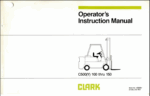 Clark C500Y 100 thru 150 Forklift Operators Manual (OI-335)