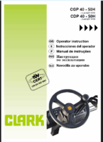 Clark CGP40-50H, CDP40-50H Forklift Operators Manual (OI-772)
