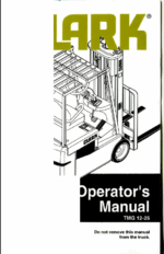 Clark TGM 12-25 Forklift Operators Manual (OM-616)