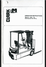 Clark TM10, TM12S, TM15 Forklift Operators Manual (OI-503)