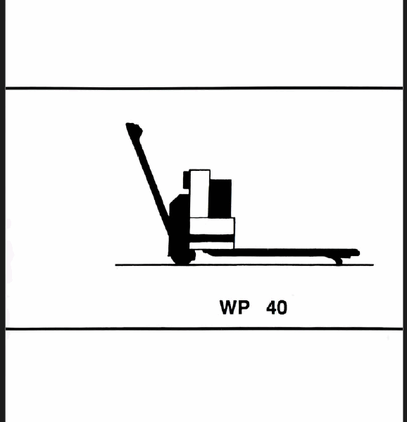 Clark WP40 Pallet Truck Operators Manual (OM-560)