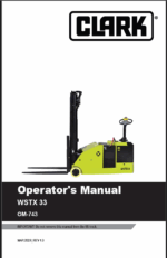 Clark WSTX33 Forklift Operators Manual (OM-743_2)