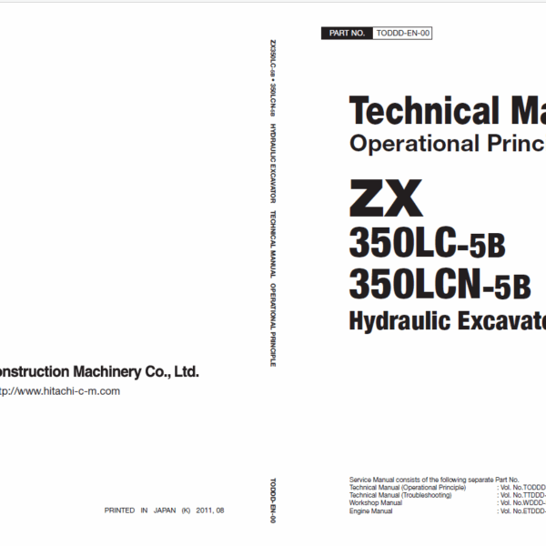 ZX350LC-5B, ZX350LCN-5B Hydraulic Excavator Technical Manual - Operational Principle