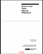 Clark CSM7, CSM10, CSM15 Staker Service and Parts Manual (CSM_SPM627A)
