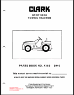 Clark GT-DT 32-50 Towing Tractor Parts Manual (X165)