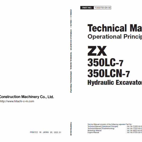 ZX350LC-7, ZX350LCN-7 Technical Manual (Operational Principle)