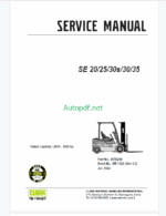 Clark SE20, SE25, SE30s, SE30, SE35 Forklift Service Manual (SM1322)7