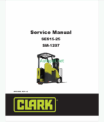 Clark SES15-25 Forklift Service Manual (SM1207)
