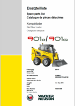 Wacker Neuson 901S, 901SP Skid Steer Loader Parts Manual