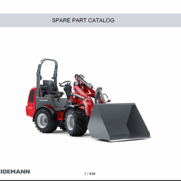 Wacker Neuson 1250CX Wheel Loader Parts Manual