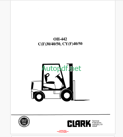 Clark BR120 Brake Systems Technical Training (BR120) Clark BR120 Brake Systems Technical Training (BR120)