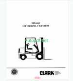 Clark C2, C5 Series Palletless Carton Clamps Operation, Maintenance and Repair Manual (PMA426)