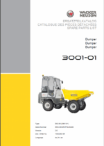 Wacker Neuson 3001-01 Dumper Parts Manual