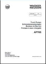 Wacker Neuson APT6S Trash Pump Parts Manual