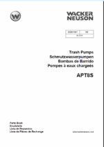 Wacker Neuson APT8S Trash Pump Parts Manual