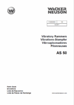 Wacker Neuson AS50 Vibratory Rammers Parts Manual