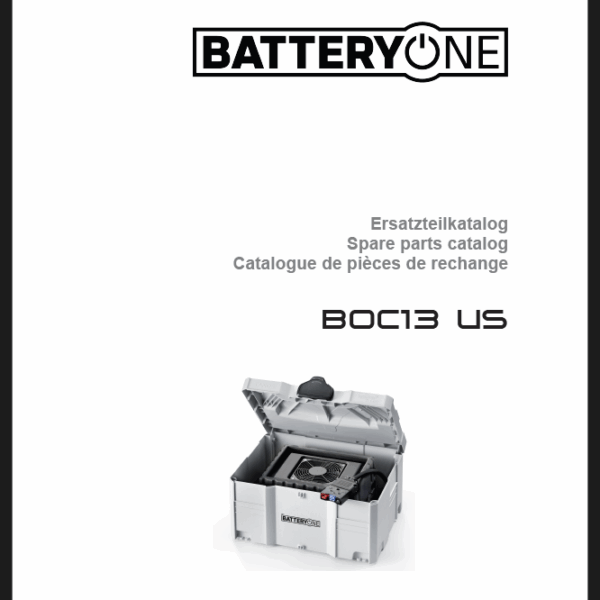 Wacker Neuson BOC13 US Power Parts Manual