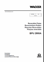 Wacker Neuson BPU 2950A Reversible Plates Parts Manual