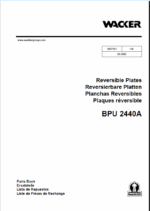 Wacker Neuson BPU 2440A Reversible Plates Parts Manual