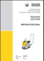 Wacker Neuson BPS2050Bw Vibratory Plate Parts Manual