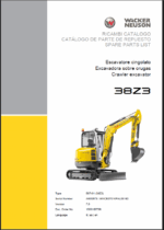 Wacker Neuson 38Z3 Crawler Excavator Parts Manual