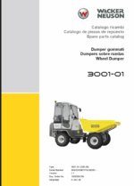 Wacker Neuson 3001-01 Wheel Dumper Parts Manual
