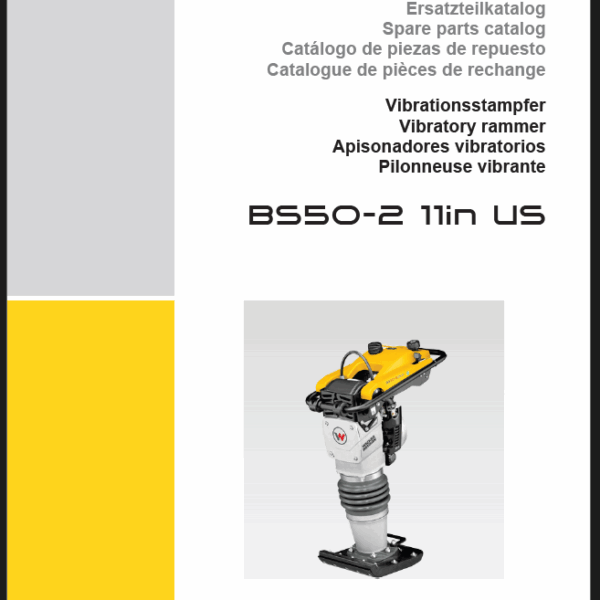 Wacker Neuson BS50-2 11in US Vibratory Rammers Parts Manual