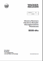 Wacker Neuson BS50-4As Vibratory Rammers Parts Manual