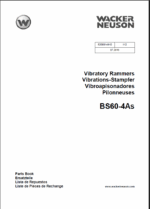 Wacker Neuson BS60-4As Vibratory Rammers Parts Manual