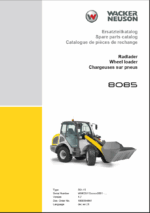Wacker Neuson 8085 Wheel Loader Parts Manual