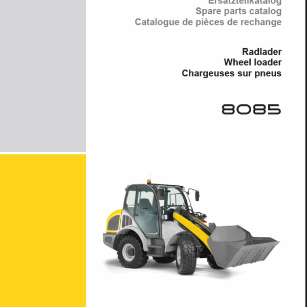Wacker Neuson 8085 Wheel Loader Parts Manual