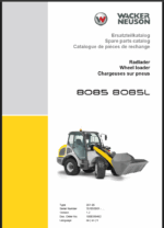 Wacker Neuson 8085, 8085L Wheel Loader Parts Manual
