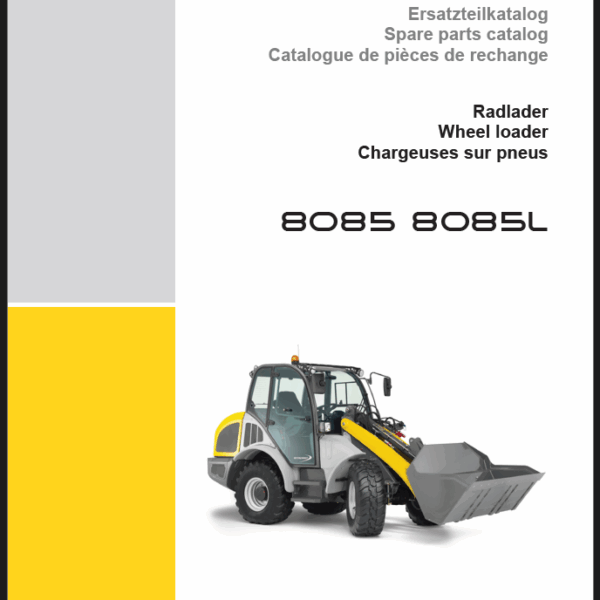 Wacker Neuson 8085, 8085L Wheel Loader Parts Manual