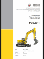 Wacker Neuson 14504 Crawler Excavator Parts Manual