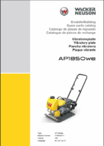 Wacker Neuson AP1850we Vibratory Plates Parts Manual