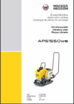 Wacker Neuson APS1550we Vibratory Plate Parts Manual