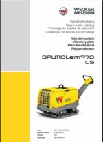 Wacker Neuson DPU110Lem970 US Vibratory Plate Parts Manual
