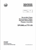 Wacker Neuson DPU90Lec770 US Reversible Plates Parts Manual