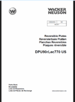Wacker Neuson DPU90rLec770 US Reversible Plates Parts Manual