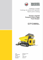 Wacker Neuson DT08SL Track Dumper Parts Manual