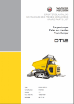 Wacker Neuson DT12 Track Dumper Parts Manual