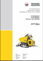 Wacker Neuson DT12p Track Dumper Parts Manual