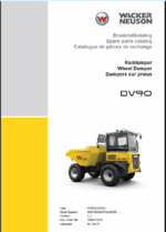 Wacker Neuson DV90 Wheel Dumper Parts Manual